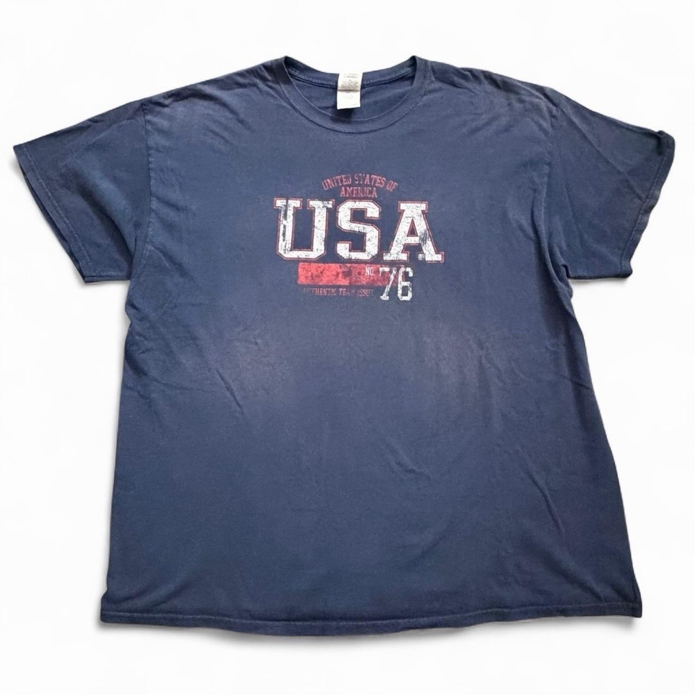 Vintage Faded USA Short Sleeve T-Shirt Men's Size 2XL Y2K 2000s